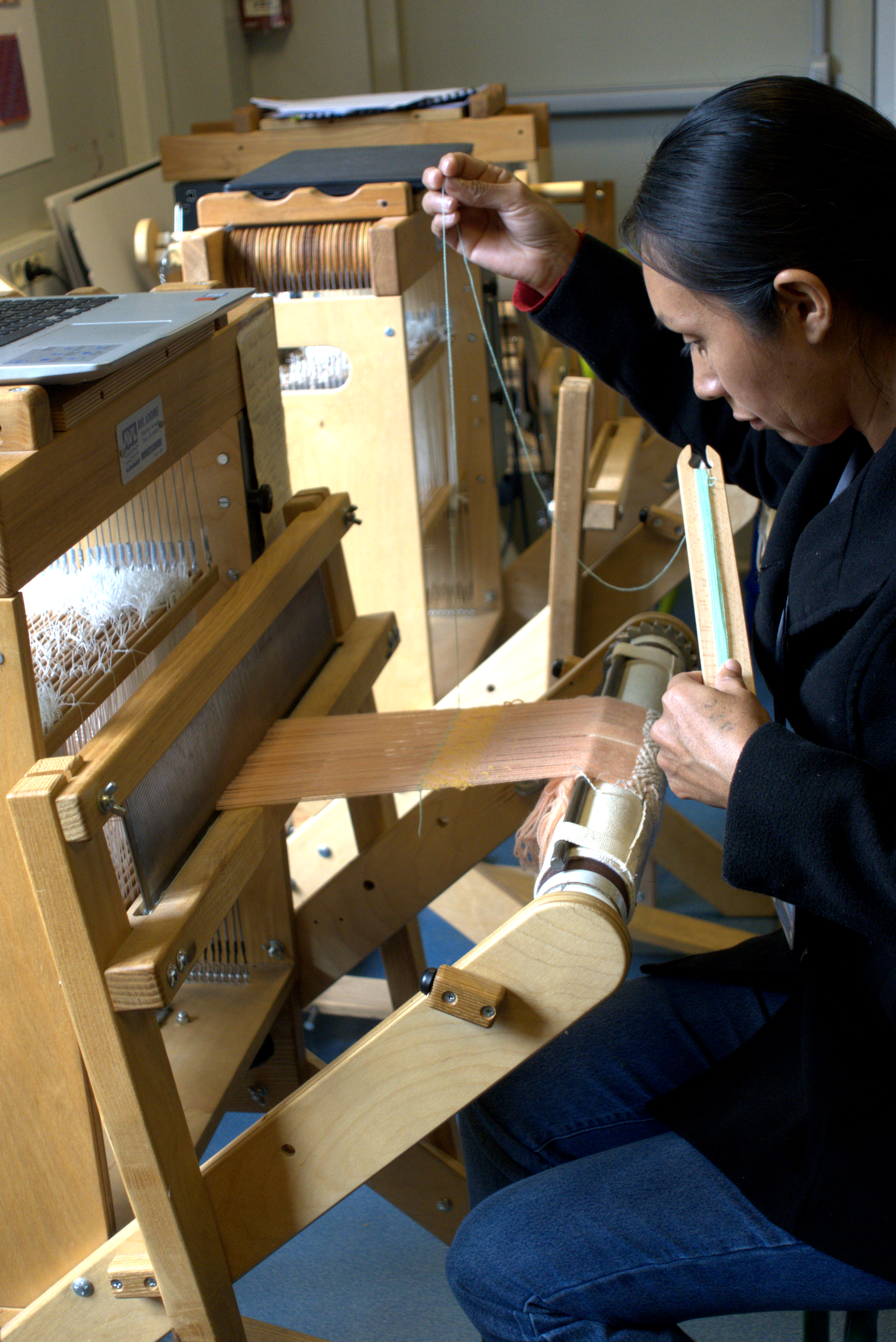 Accueil d'artisans textiles argentins